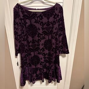 Vince Cumuto burnout velvet dress